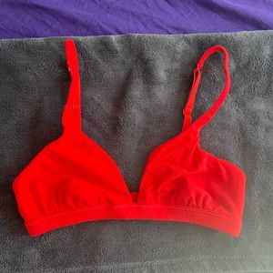 Skims cotton triangle bralette XS